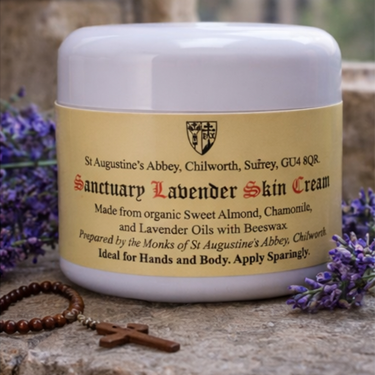 Monk Made - 50ml Sanctuary Lavender hand and skin cream - Image 4